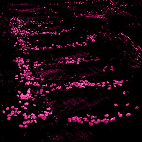 300pcs Glow in the dark Garden Pebbles, Gardening Luminous Glow Stones Outdoor Decor Glowing Water Fish Tank Gravel (Pink) - Thumbnail 7