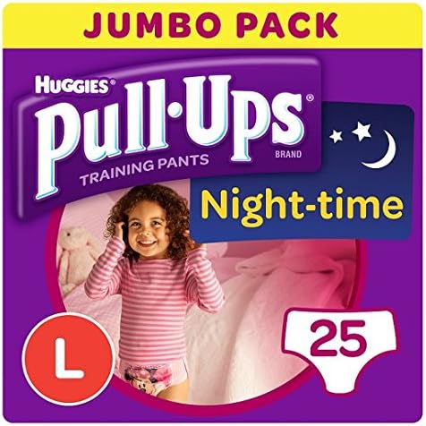 Huggies Pull Ups Night Time Girls Large 25 Pack