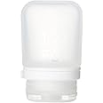 humangear GoToob+ (Small) | Refillable Silicone Travel Bottle | Locking Lid | Food-Safe Material | Clear, Small (1.7 fl.oz; 53ml)