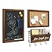 ChasBete Message Center, Chalkboard Sign & Cork Board & Mail Organizer Key Holder for Wall,3 in 1 Vintage Command Center Wall Organization Set