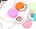 DZT1968® 6PCS Mini Round Storage Bag Box Carrying Case for Pill Earring Earphone SD Card