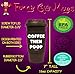 Funny Guy Mugs Coffee Then Poop Travel Tumbler With Removable Insulated Silicone Sleeve, Brown, 16-Ounce