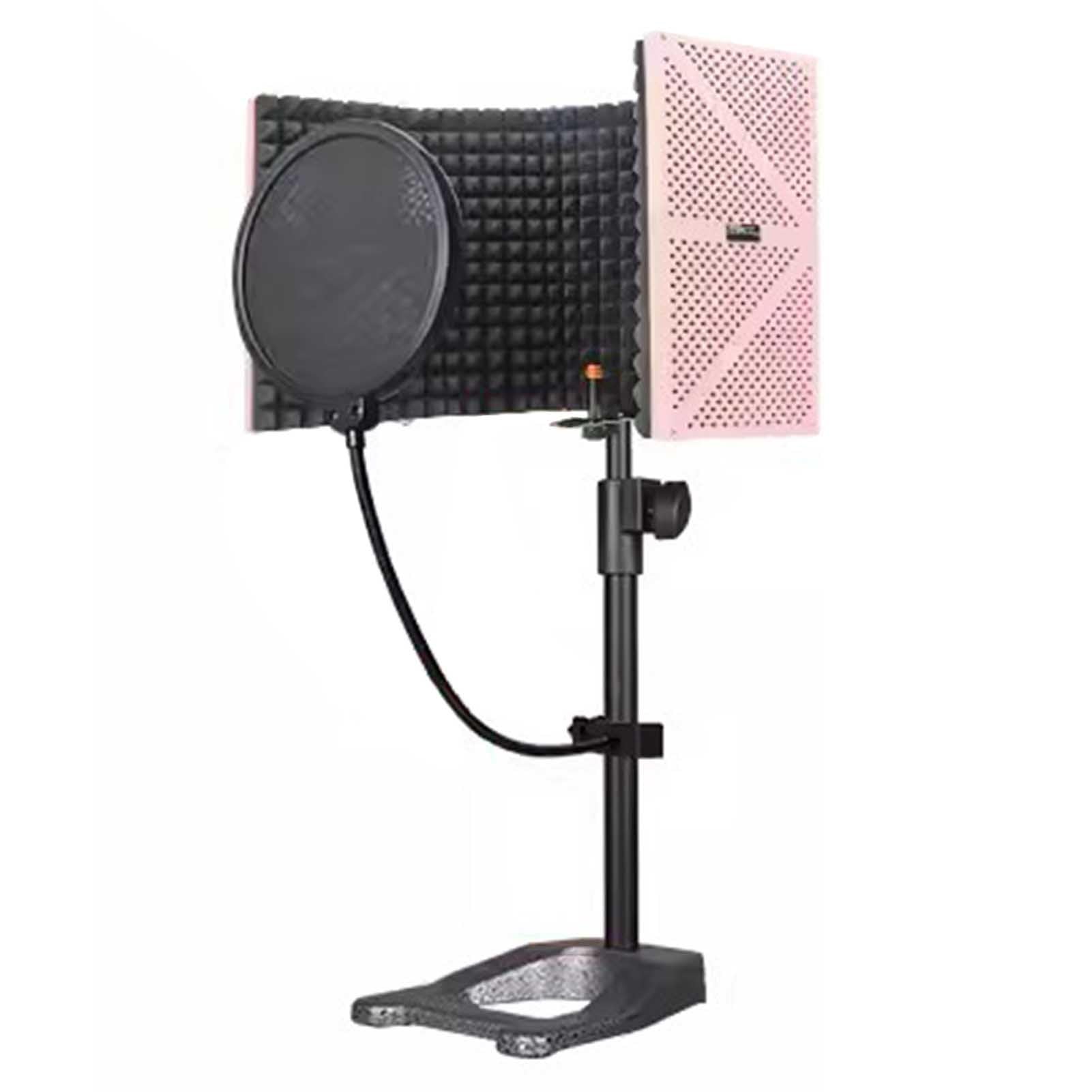 Photo 1 of ***STOCK PHOTO FOR REFERENCE ONLY***ZIMGOD Portable Microphone Isolation Shield 5-Panel, Professional Studio Recording Booth, Foldable Microphone Recording Box Device, Soundproof Vocal Booth (Color : Pink, Size : Set B)