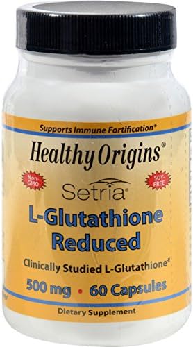2pack Healthy Origins Setria L Glutathione Reduced 500 Mg 60