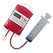 15Pack Blood Bag Drink Container 300ml,Halloween Party Cups Contain 60ml Syringe 15PCS Clips,Doctor Nursing/RN Graduation Vampire Zombie Theme Party Favor Supplies
