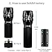 [Rechargeable 18650 Battery and Charger Included] Refun DT 900 Lumens Tactical Flashlight （Bright CREE XML T6 LED Light）Outdoor Water Resistant Torch with Adjustable Focus and 5 Light Modes