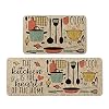 Artoid Mode The Kitchen is The Heart of The Home Kitchen Mats Set of 2, Seasonal Cooking Sets Holiday Party Low-Profile…
