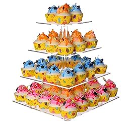 Cupcake Stand, 4 Tier Cupcake Stand for 50