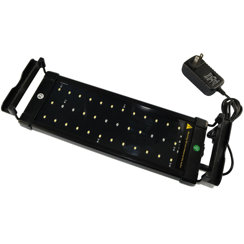 Cara LED Aquarium Light, Fish Tank Light with Extendable Brackets, White and Blue LEDs (11\