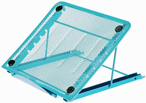 Youdepot Mesh Ventilated Adjustable Laptop Stand for Laptop / Notebook / iPad / Tablet and more (Blue)
