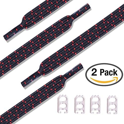 No Tie Shoelaces for Kids and Adults - Sports Fan Shoelace - Flat Elastic Shoe Laces Replacement shoelace For Athletic Running Sneaker Boots Board Shoes Casual Shoes