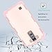 LG K10 Case, LG Premier LTE Case, Elegant Choise Ultra Thin Hybrid Shockproof Dual Layer Rugged Armor Hard Case Cover For LG K10/LG Premier LTE L62VL L61AL (2016)(Rose Gold)