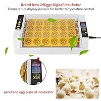 GOTOTOP Incubator Hatcher-24 Digital Clear Egg Turning Incubator Hatcher Automatic Temperature Control Energy-Saving Egg Incubator (#1)