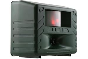 Bird-X Yard Gard, Electronic and Ultrasonic Animal Stopper Device with Motion-Sensor, Easy to Install, Covers up to 4,000 sq. ft., 15-25 kHz Frequency, 6.75" x 5.5" x 3.5"