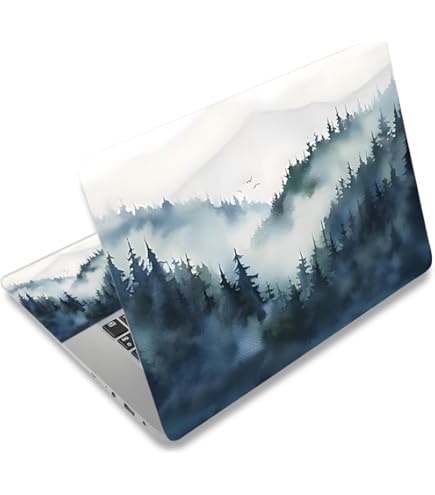 ALAYRA Laptop Skin Decal HP 14" - Kawaii Girl Laptop Cover Sticker No Cutting Required No Bubble Waterproof Scratch Resistant Including Wide Screen And Wrist Pad