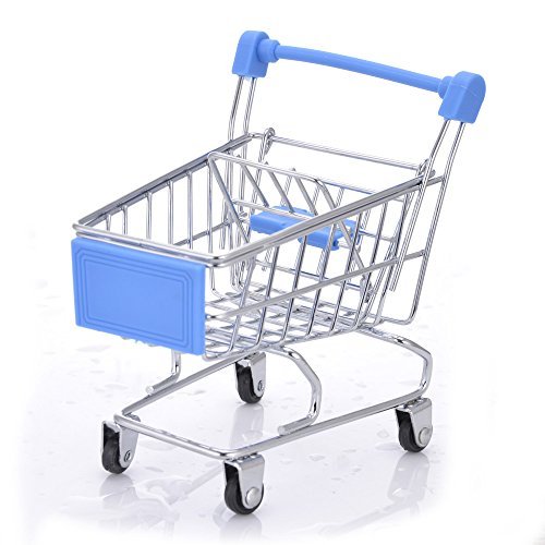 Mini Toy Shopping Carts Small Pet Toy Animal Toy Hamster Toy Supermarket Handcart Shopping Utility Cart Mode Storage Toy With Metal Frame Candy Color