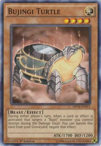 Yu-Gi-Oh! - Bujingi Turtle (MP14-EN071) - Mega Pack 2014 - 1st Edition - Common