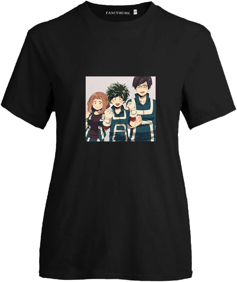 CREPUSCOLO Unisex My Hero Academia Anime T-Shirt Izuku Midoriya Bakugo Todoroki Cosplay Costumes