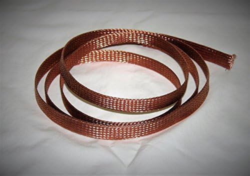 Mr Luckys Braided Copper Hose/Wire/Cable Sheathing, Expands up to 3/4” ID; for Harley, Bobber, Chopper, Vintage, Retro, Custom.