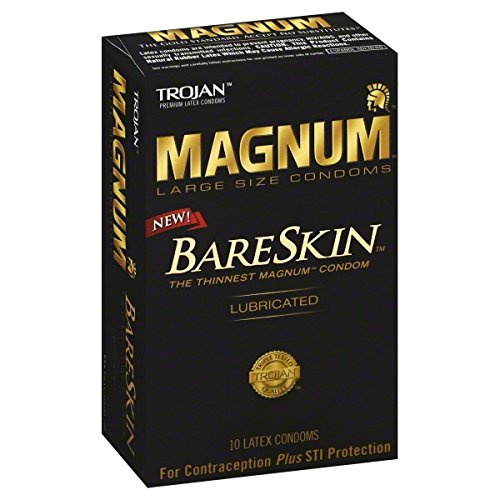 Trojan Magnum Bareskin Lubricated Condoms, 10 Count