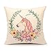 Watercolor Unicorn Throw Pillow Case Cushion Cover Decor Cotton Linen 18