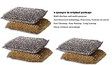 6 Cleaning Non-scratch Scrub Sponges/pads Made in Israel