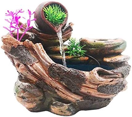 LMM Home Indoor Waterfall Decoration And Water Pump Indoor Fountain Can Plant Flowers And Plants