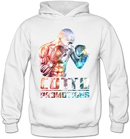 T121 Miguel Cotto Boxing Cool Long Sleeve Sweatshirt For Women's Size S White