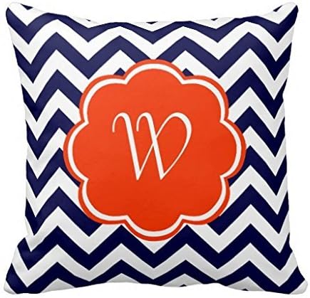 BLTheresraa Wave W letter Square Decorative Throw Pillow Case Cushion Cover