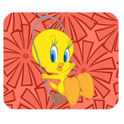 Tweety Bird Cartoon Personalized Custom Gaming Mousepad Rectangle Mouse Mat / Pad Office Accessory And Gift Design-LL683