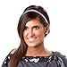 Hipsy Women's Headband Adjustable Glitter 5pk Purple, Silver, Seafoam, Gunmetal, Pink