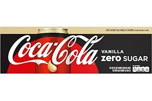 Coca-Cola Vanilla Zero Sugar Fridge Pack Cans, 355 mL, 12 Pack