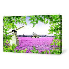 Canvas Wall Art-The Scenery Under Green Leaves-Canvas Prints Home Artwork Decoration for Living Room,Bedroom - 12x18 inches
