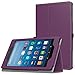 MoKo Case for All-New Amazon Fire HD 8 Tablet (7th Generation, 2017 Release Only) - Slim Folding Stand Cover for Fire HD 8, PURPLE (with Auto Wake / Sleep)
