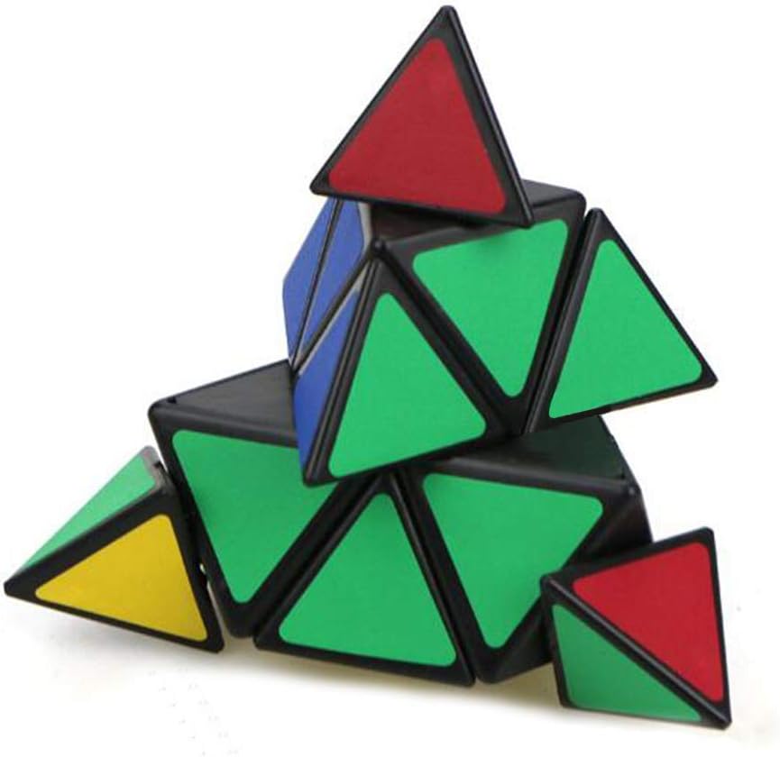 Amazon Hefuo ルービックキューブ 三角キューブ キューブ 立体パズル ピラミッド 4面体 競技専用 脳トレ おもちゃ 減圧おもちゃ 立体パズル おもちゃ