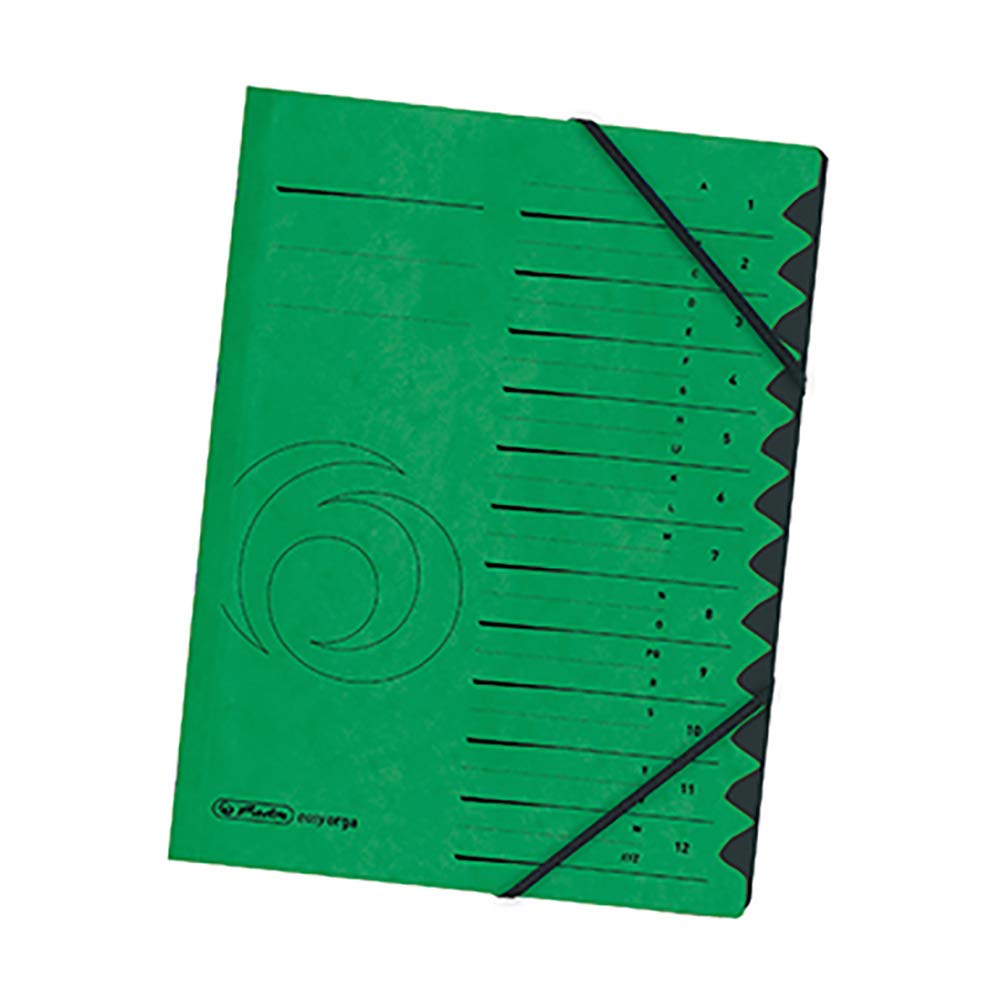 Herlitz PBS Aktiengesellschaft Colorspan 10843332 Folder A4 1-12 Green Colorspan Cardboard 355 g/m² — image 1