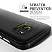 Galaxy S7 Case, VRS Design [Single Fit][Phantom Black] - [Metallic Buttons][Non Slip][Slim Fit] For Samsung S7