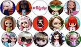 Set of 15 * BLYTHE DOLLS * 1.25" Magnets