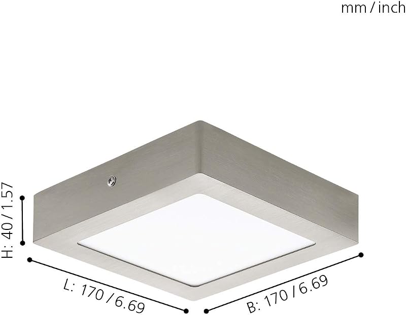 LED Plafonnier Fueva 1, lampe de plafond 1 flamme, matériau : fonte — photo 4 sur 5