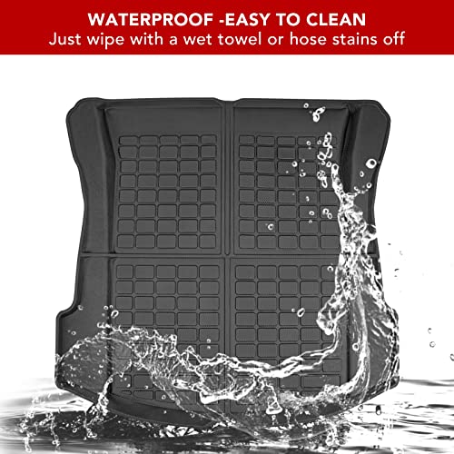 Tesla Model 3 Y Cargo Mat Cargo Liners 3D TPE All Weather Trunk Frunk Storage Mat