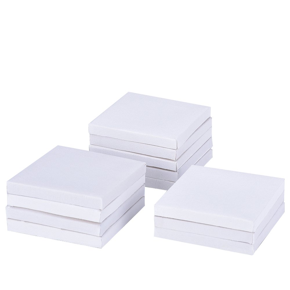 12 Pack Mini Canvas Panels for Halloween Painting Craft Drawing (3 x 3 ...