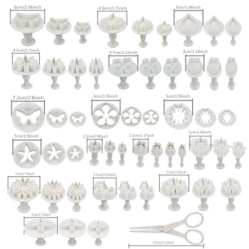 Fondant Tools Cadrim 109pcs Fondant Cutter Cake Decorating Kit Cake Baking Tools Sugarcraft Icing Decoration Kit Flower Modelling Fondant Tools