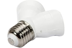 5pcs E26/E27 2 in 1 Edison Screw Medium Socket Splitter Extender Extension Adapter Converter