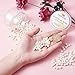 PH PandaHall White Pearl Beads 6mm, 400pcs Tiny Satin Luster Glass Pearl Beads Round Loose Spacer Beads for Earring Bracelet Necklace Waist Chain Making, Glossy White