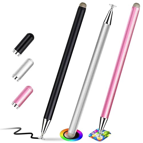Stylus Pen for Touch Screen (3 Pack Two Way High Sensitivity
