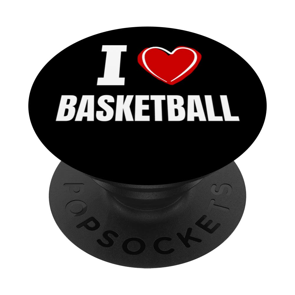I love Basketball PopSockets Swappable PopGrip