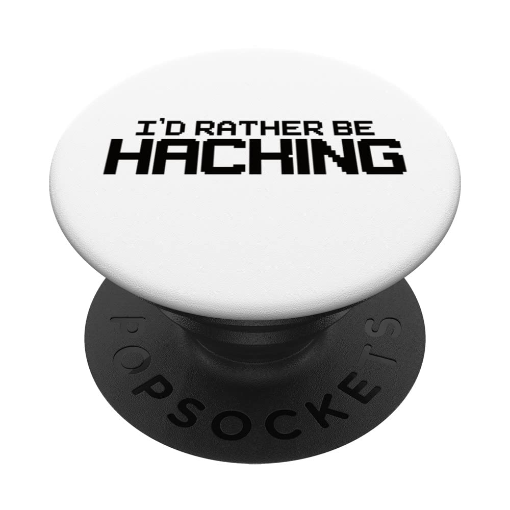 White Hat Hacker Design For A Cyber Security Specialist PopSockets Swappable PopGrip