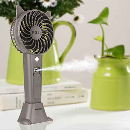LtrottedJ Misting Fan Mini USB Handheld Humidifier ，Portab