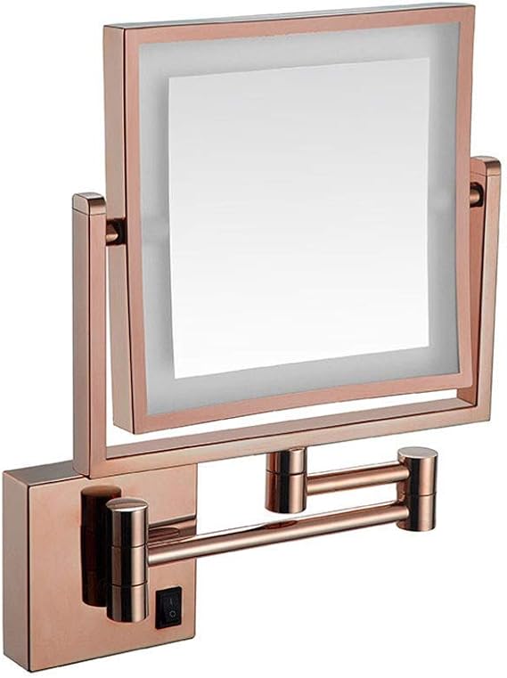 Wall Mounted USB Charging Cordless LED Illuminated Makeup Mirror 3X