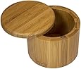 Totally Bamboo Salt Box, Bamboo Container With Magnetic Lid For Secure Storage